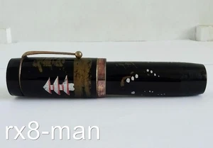 EXCELENTE PLUMA ESTILOGRÁFICA JAPONESA GRUESA IRIDIO NUEVA EN CAJA BOMBA ACCIÓN PAGODA - Imagen 1 de 14