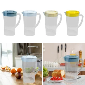 Water Pitcher Plastic Lightweight Drink Container for Water Milk Restaurants - Picture 1 of 24