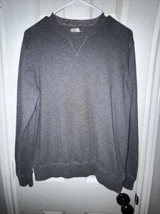 Faherty Sweater Mens Small/Medium Grey Cotton Cashmere Crewneck Pullover Soft - Picture 1 of 6