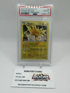 PSA 10 Zapdos Reverse Holo 46/113 Black & White Legendary Treasures Pokemon - Picture 1 of 2