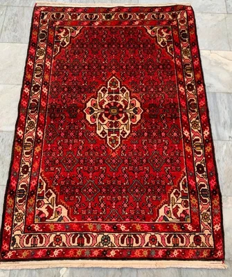 Афганский ковер ручной работы 4x5 футов напольный ковер восточный богемный ковер традиционный шерстяной ковер - Изображение 1 из 4