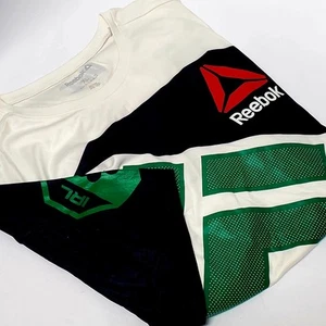 Reebok Conner McGregor UFC T-Shirt XL 2015 Monster Energy Drink Wht/Grn/Blk/Red - Picture 1 of 13