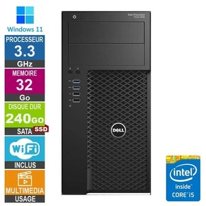 Dell Precision T3620 i5-6400 3.30GHz 32Go/240Go SSD Wifi W11 - Photo 1/1