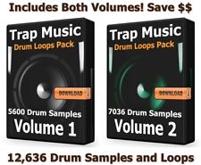 Trap Mega Drums Bundle Wav Samples Loops Ableton Cubase Trap Drum Kits and Beats