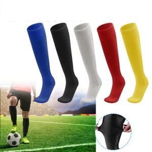 Knee High Long Athletic Sports Socks Stockings Outdoor Football Soccer Baseball - Picture 1 of 18