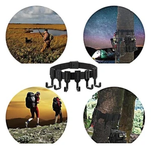 10 Hooks Tree Stand Strap Gear Hanger for For hunting and Camping Activities - Picture 1 of 14