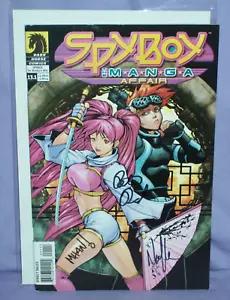 Spyboy #13.1 SIGNED by Peter David Norman Lee & Pop Mhan VF/NM Dark Horse Manga - Picture 1 of 1