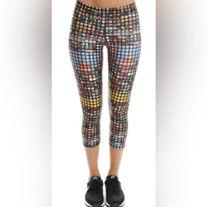 NWOT Terez Women’s Emoji Capri Leggings - Size XS - Picture 1 of 7