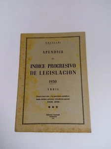 Aranzadi Appendix To The Progressive Index Of Legislation 1950. April. - Picture 1 of 1