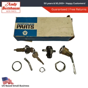 1973 Dodge Plymouth C-Body Trunk & Glove Box Lock Cylinder & Key Pkg 3744121 NOS - Picture 1 of 6