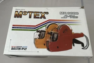 Motex MX 6600 L-Plus Label Gun | 2 Lines 10 Characters Pricing Gun - Picture 1 of 10