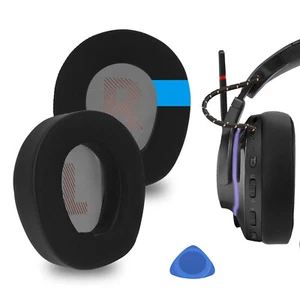 Geekria Cooling-Gel Ear Pads for JBL Quantum 800 Wireless Headphones (Black) - Picture 1 of 6