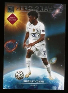 2021-22 Copa Mundial Donruss Road #4 KINGSLEY COMAN Francia RARO INSERTO DE GRAVEDAD CERO - Imagen 1 de 1