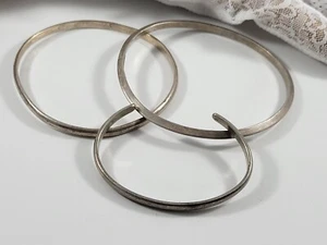 Vintage Bracelet Sterling Silver Bracelets Bangle Cuff Lot 38 Grams - Picture 1 of 6