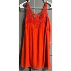 Anthropologie Meadow Rue Womens Sangeet Line Floral Print Dress Orange Size US 0