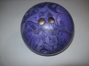 Bola de boliche vintage Brunswick triple corona, remolino púrpura - Imagen 1 de 21