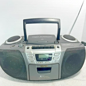 AIWA CSD-ED76U Compact Disc Stereo Radio Cassette Recorder Boombox RARE - Tested - Picture 1 of 15