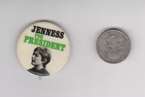 Linda Jenness 1972 Partito Socialista Lavoratori Presidente Candidato Bottone Spilla - Foto 1 di 1