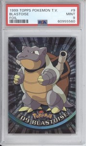PSA 9 1999 Topps Chrome Blastoise 9 Pokemon TV