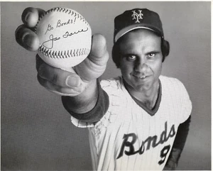 70's Joe Torre   Mets BONDS CLOTHING STORES Advertising Piece B&W RARE "TYPE 1" - Picture 1 of 1