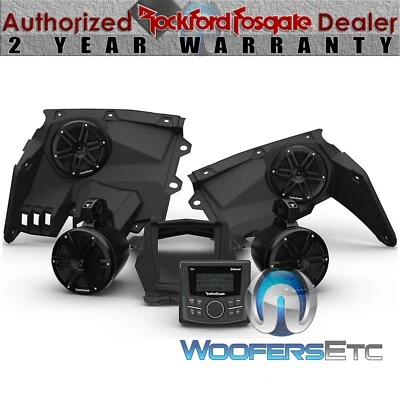 ROCKFORD FOSGATE X317-STG2 AUDIO KIT FOR SELECT CAN-AM MAVERICK X3 2017-2024 NEW - Image 1 of 2