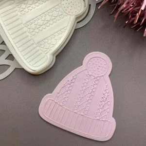 Christmas wooly hat cookie cutter winter wonderland Christmas in July - Picture 1 of 1