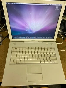 Working Apple iBook G4 14"  '05  A1134  PowerPC 1.42GHz  1.5G RAM No Cord - Picture 1 of 4