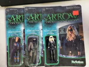  ReAction Figure DC Funko Super7 Dark Archer Black Canary Deathstroke 20b3 - Picture 1 of 7