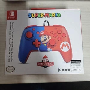 NEW Nintendo Switch Super Mario Wired Controller Pro Style Faceoff w/ Audio PDP - Picture 1 of 2
