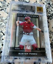 BUSTER POSEY 2008 Donruss AUTO SP Rookie Card RC 15/934 BGS 9 9.5 10 Giants $$$