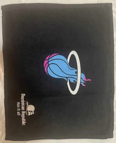 NEW NBA Miami Heat Black Fan's Towel VICE COLORS Cover