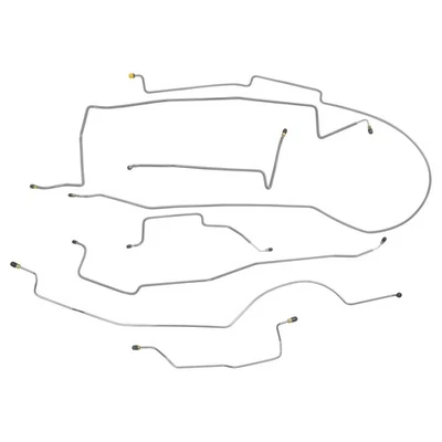 Compatível com 1980-89 Dodge D150 Std cabine cama curta 2wd kit completo de linha de freio tubos fabricante de equipamento original - Imagem 1 de 4