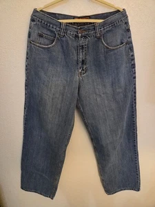 Jeans Vintage Anchor Blu Oltre Baggy Uomo 34x34 Skate Y2K Streetwear - Foto 1 di 14