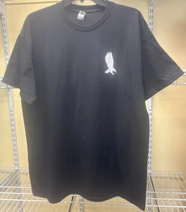 T-shirt girocollo Gildan Dryblend Hawk Industries nera manica corta grande nuova - Foto 1 di 10