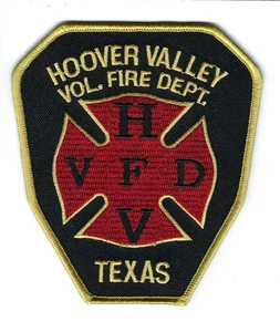 Hoover Valley (Burnet County) TX Texas Volunteer Fire Dept. patch - NEW! - Picture 1 of 1