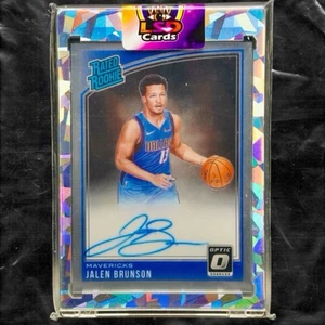 2018-19 Panini - Donruss Optic Jalen Brunson Auto Rated Rookie Knicks Mavericks - Picture 1 of 2