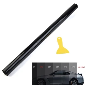 Tint Film Film 1 Roll Of Casement Tint Film 50x200cm 15% VLT Black Film - Picture 1 of 12