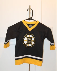 NHL Boston Bruins Toddler Hockey Jersey Toddler 2T Kids Black White Yellow - Picture 1 of 3