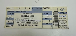WWE ECW SmackDown Ticket Stub All State Arena 11. März 2008 - Bild 1 von 2