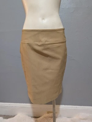 Falda Académica Lápiz Vintage M Marrón Camel Tranquila Lujo Carolyn Bessette Y2K Foto 1 de 4