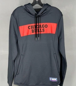 Chicago Bulls Hoodie Men's Small Gray NBA Combine Under Armour ColdGear Pullover - Picture 1 of 3