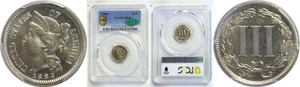 1883 3CN Nickel Three Cent Proof PCGS PR-66 CAC - Picture 1 of 3
