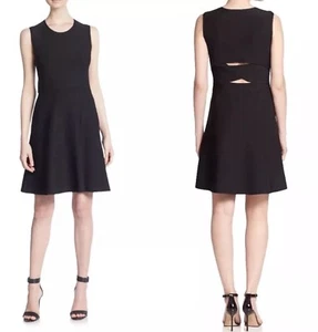 565 $ Neu mit Etikett A.L.C. Urlaub A-Linie ärmellos Strickkleid offener Rücken Knoten schwarz XS - Bild 1 von 9