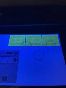 Finlandia ATM FDC Abart n.1 XXXI manca depressione a 90 P - Foto 1 di 3