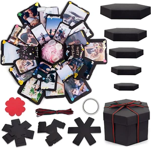 Explosion Gift Box, Handmade Exploding Photo Album Preassembled Surprise Picture - Picture 1 of 12