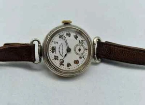 RARE SOLID SILVER EBERHARD&CO., MANUAL WIND MAN'S WATCH / R039 - Picture 1 of 6