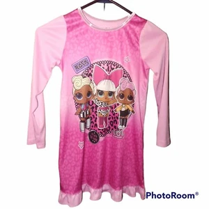 LOL Surprise Girls Pajama Top Size 8 Pink  - Picture 1 of 4