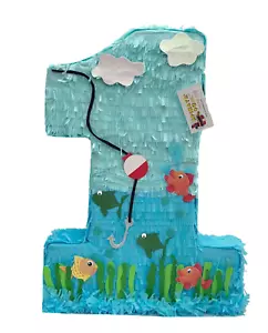 Große Nummer Eins Pinata Fisch Motiv - Bild 1 von 1