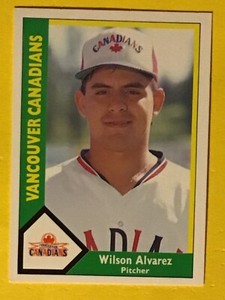 1990 CMC Minor League Card #1 Wilson Alvarez, Vancouver Canadians MINT💎