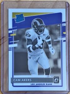 2020 PANINI DONRUSS OPTIC CAM AKERS #325 RATED ROOKIE NEGATIVE VARIATION RC RAMS
